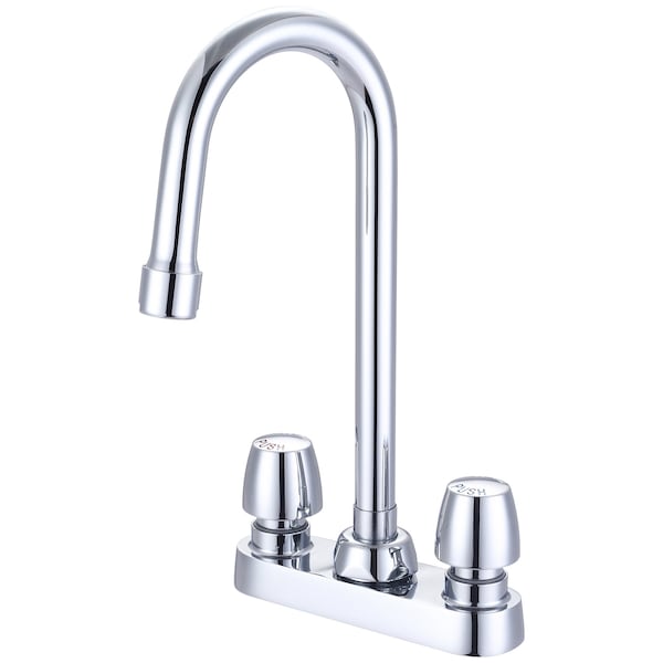 Central Brass Slow-Close Two Handle Cast Brass Bar/Laundry Faucet in Chrome 0084-N217 - main